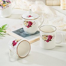 陶瓷馬克杯 骨瓷馬克杯 馬克杯 300ml 有蓋馬克杯  歐式陶瓷杯子創意骨瓷水杯時尚馬克杯簡約辦公室咖啡杯帶蓋 歷史價格詳細信息