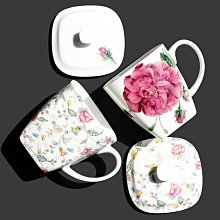 陶瓷馬克杯 骨瓷馬克杯 馬克杯 300ml 有蓋馬克杯  歐式陶瓷杯子創意骨瓷水杯時尚馬克杯簡約辦公室咖啡杯帶蓋 歷史價格詳細信息