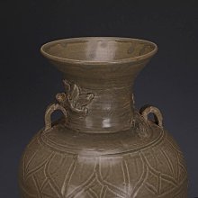 古瓷器 古董瓷器 越窯花卉紋罐6.5&times;13:300-21838 歷史價格詳細信息