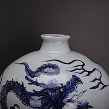 古董古玩瓷器收藏元代青花手繪鬼谷子下山罐老物件【28.8x34cm】 歷史價格詳細信息