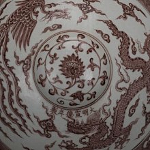 大明宣德祭紅青花龍紋擺件 仿古瓷器真品收藏包老保真老瓷器 歷史價格詳細信息