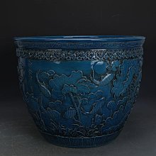 古瓷器 古董瓷器 大清乾隆黃釉雕刻竹節紋玉壺春瓶（有一對）（42&times;27cm）1400-5774 歷史價格詳細信息