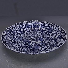 古瓷器 古董瓷器 元代青花麒麟紋盤（8&times;44cm）600-11755 歷史價格詳細信息