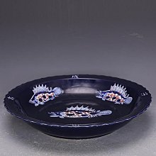 古董古玩老瓷器 元代 柴窯手繪 青花開片魚戲荷花香爐  收藏擺件 歷史價格詳細信息