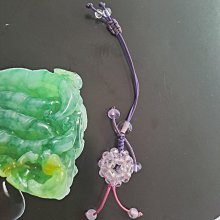 天然水晶吊飾 手機包包吊飾 鑰匙圈 _紫玉晶 歷史價格詳細信息