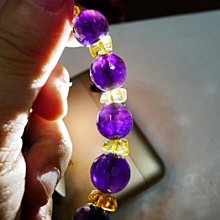 紫水晶手鍊12mm轉運石、紫氣東來、招財旺運，重40.7g 歷史價格詳細信息