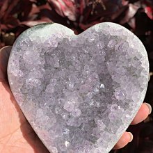 紫水晶 愛心 擺件 75*69mm 154克 淡淡的紫色 大晶柱 歷史價格詳細信息