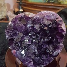 紫水晶 愛心 擺件 75*69mm 154克 淡淡的紫色 大晶柱 歷史價格詳細信息