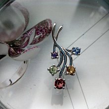 【出清特價】胸墜-頂級天然水晶-黃水晶 紫水晶 綠橄欖石-銀K~長寬28*13mm~聚財 增加財運(2505盒7) 歷史價格詳細信息