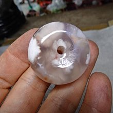 《藍晶寶石玉石特賣→〈項鍊系列〉→天然清透櫻花玉髓大厚平安扣項鍊→X563 價格比較,價格查詢,歷史價格詳細信息