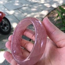 A+天然粉水晶手環～窄版～《桃10款》～手圍18號（配戴舒服）、手圍18.5號（配戴合手）～內徑57.5mm寬15厚10mm～粉紅少女心！芙蓉玉｛熊寶貝珠寶｝～ 歷史價格詳細信息