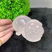 【福藝古玩批發】嚴選 天然水晶 白水晶【如意咬錢蟾蜍】擺件 ~050947 歷史價格詳細信息