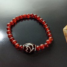 【開運如意閣】紅玉髓項鍊-手鍊-圓珠8mm*51顆+6.5約16mm顆-全長53公分-項鍊長約25公分~紅運相隨 歷史價格詳細信息