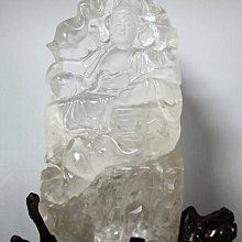 天然白水晶內雕觀音平安無事牌吊墜，規格60*41*10mm 重 68.2克 水晶 擺件 文玩 二手【紫竹齋】967 歷史價格詳細信息