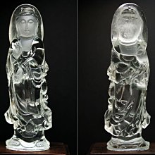 天然白水晶內雕觀音平安無事牌吊墜，規格60*41*10mm 重 68.2克 水晶 擺件 文玩 二手【紫竹齋】967 歷史價格詳細信息