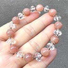 橙月光石 月光石 手鍊 手環 手珠 隨形 設計款 天然 ❤水晶玉石特賣#C427 歷史價格詳細信息
