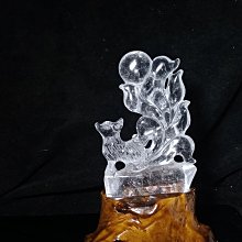 《晶華》水晶 九尾狐 睡狐 白水晶 紅兔毛  項鍊 E39H 歷史價格詳細信息