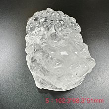 白水晶貔貅擺件 招財納福 透明磨砂可選~善緣堂 歷史價格詳細信息