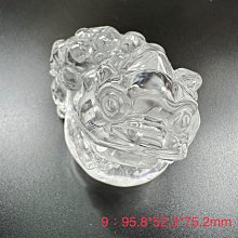 白水晶貔貅擺件 招財納福 透明磨砂可選~善緣堂 歷史價格詳細信息