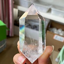 天然白水晶，水晶原石打磨六棱多面柱，尺寸84×25× 原石 文玩 白水晶 【泰古堂玉石店】-5867 歷史價格詳細信息