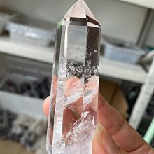 天然白水晶，水晶原石打磨六棱多面柱，尺寸84×25× 原石 文玩 白水晶 【泰古堂玉石店】-5867 歷史價格詳細信息