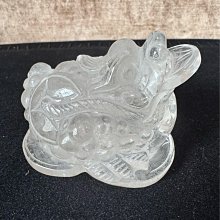 水晶之王 咬錢 三腳蟾蜍 白水晶雕刻品 五隻ㄧ組 歷史價格詳細信息