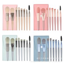 化妝工具8支化妝刷套裝套刷子全套美妝工具收納初學者眼影散粉刷8支套裝 歷史價格詳細信息