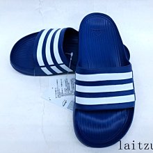 Adidas Duramo Slide [G14309] 男女 運動 涼鞋 拖鞋 休閒 舒適 輕量 藍 白 愛迪達 歷史價格詳細信息