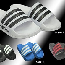 ADIDAS 拖鞋 ADILETTE CLOUDFOAM 海軍藍 白線 軟墊 舒適好穿 男女 B42114 歷史價格詳細信息