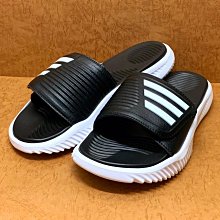 adidas 愛迪達 拖鞋 Alphabounce Slide 男鞋 黑 白 魔鬼氈 緩衝 一片拖 涼拖鞋 BA8775 歷史價格詳細信息