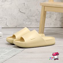 Nike Calm Slide FD4116-200 男女 涼拖鞋 休閒 麵包拖鞋 舒適 泳池 快乾 簡約 卡其 歷史價格詳細信息