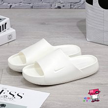 Nike Calm Slide FD4116-100 男女 涼拖鞋 休閒 麵包拖鞋 舒適 夏天 泳池 快乾 簡約 白 歷史價格詳細信息