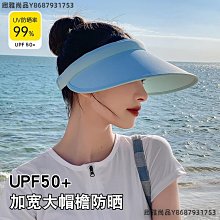 遮陽帽女防曬防紫外線太陽帽男電釬帽夏季騎車遮臉大沿空頂防曬帽 歷史價格詳細信息