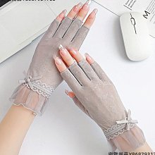 夏季開車防曬手套女士薄款冰絲蕾絲防觸屏騎行防滑彈力透氣 歷史價格詳細信息