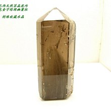 小風鈴~巴西天然茶晶體晶中晶內包立體綠幽靈六角晶柱擺件重:304g(勝利V.雙包胎原礦) 歷史價格詳細信息