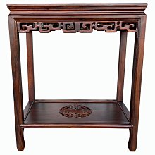 台北二手家具 泰山宏品二手家具館GT1221BJ6*全新雞翅木二層一抽花架*全新雞翅木家具買賣 花架 電話架 二手家具 歷史價格詳細信息