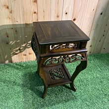 現貨全新 雞翅木單抽花架 聚寶盆架 復古家具 電話桌 財位擺飾 角落桌 邊桌 花架 花台架 A4072【晶選仿古傢俱】 歷史價格詳細信息