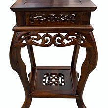 台北二手家具 泰山宏品二手家具館GT1221BJ6*全新雞翅木二層一抽花架*全新雞翅木家具買賣 花架 電話架 二手家具 歷史價格詳細信息