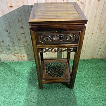 現貨全新 雞翅木單抽花架 聚寶盆架 復古家具 電話桌 財位擺飾 角落桌 邊桌 花架 花台架 A4072【晶選仿古傢俱】 歷史價格詳細信息