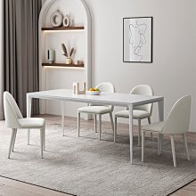 餐桌椅巖板餐桌椅新款家用小戶型奶油風吃飯桌子簡約長方形實木飯桌 現貨 歷史價格詳細信息
