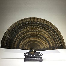 藝楠香陰沈金絲楠木扇子水波古風走秀香木扇中國風鏤空烏木扇 歷史價格詳細信息