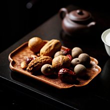 中式小茶盤果盤幹泡臺家用茶具實木託盤茶杯茶託收納茶室桐木燒色 歷史價格詳細信息
