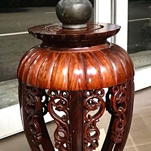 古董 老件 早期 緬甸花梨木 嵌 雲石 三彎腿 香几 花几 花台 台座 藝 術 品 展示架 歷史價格詳細信息