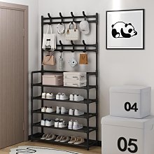 簡易衣帽架鞋架一件式組合掛衣架落地臥室客廳家用門廳玄關置物衣架★置鞋架 22新品上市 歷史價格詳細信息
