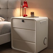 【可開發票】網紅實木床頭櫃高櫃臥室帶燈置物櫃客廳創意邊櫃機器人兒童床邊櫃 歷史價格詳細信息