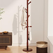 落地立式衣架 簡易衣架 實木臥室掛衣架 家用衣帽架 多功能衣服架子 衣物置物架 歷史價格詳細信息