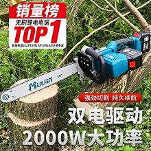 電鋸家用鋸樹220v電鏈鋸48v72v電瓶鋸交流直流兩用伐木鋸插電動車-沐陽家居 歷史價格詳細信息