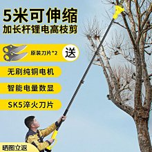 電動高枝鋸高空鋸樹神器伸縮加長桿鋸樹修枝電鋸鋰電鏈鋸進口鋸子-雅怡尚品 歷史價格詳細信息