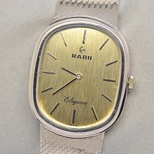 《寶萊精品》RADO 雷達表金黃圓型自動男子錶 歷史價格詳細信息