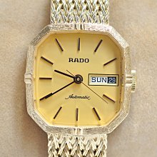 《寶萊精品》RADO 雷達表金黃圓型自動男子錶 歷史價格詳細信息